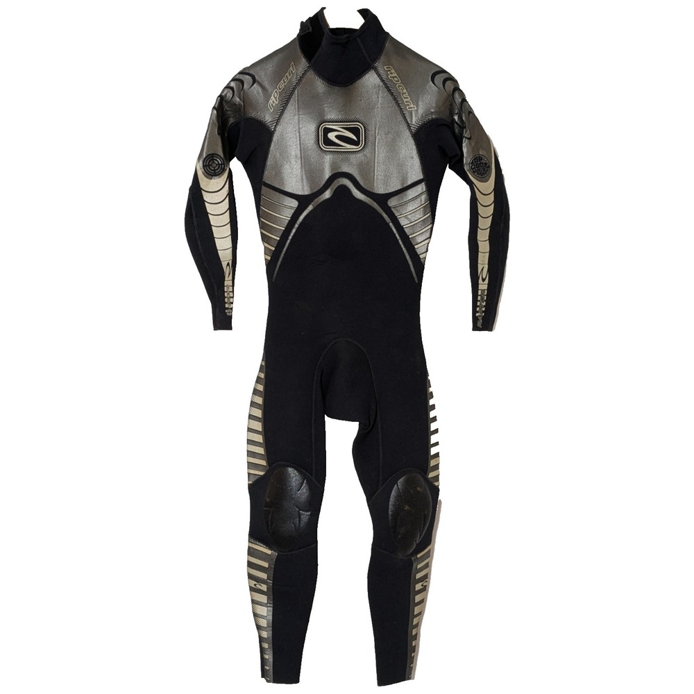 VTG Rip Curl Slick Skin Raptor 3:2 Black Wetsuit - Size XS